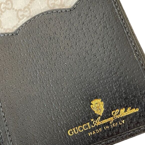 GUCCI Vintage Navy Blue Classic GG Motif Monogram Long Wallet - Picture 4 of 13